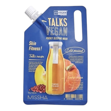 MISSHA Talks Vegan Squeeze Pocket Sleeping Mask Skin Fitness 10g