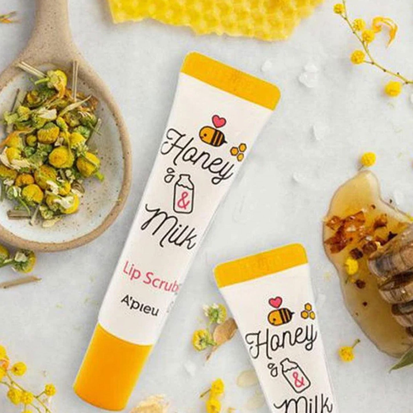 A´pieu Honey&Milk Lip Scrub - LB BEAUTY