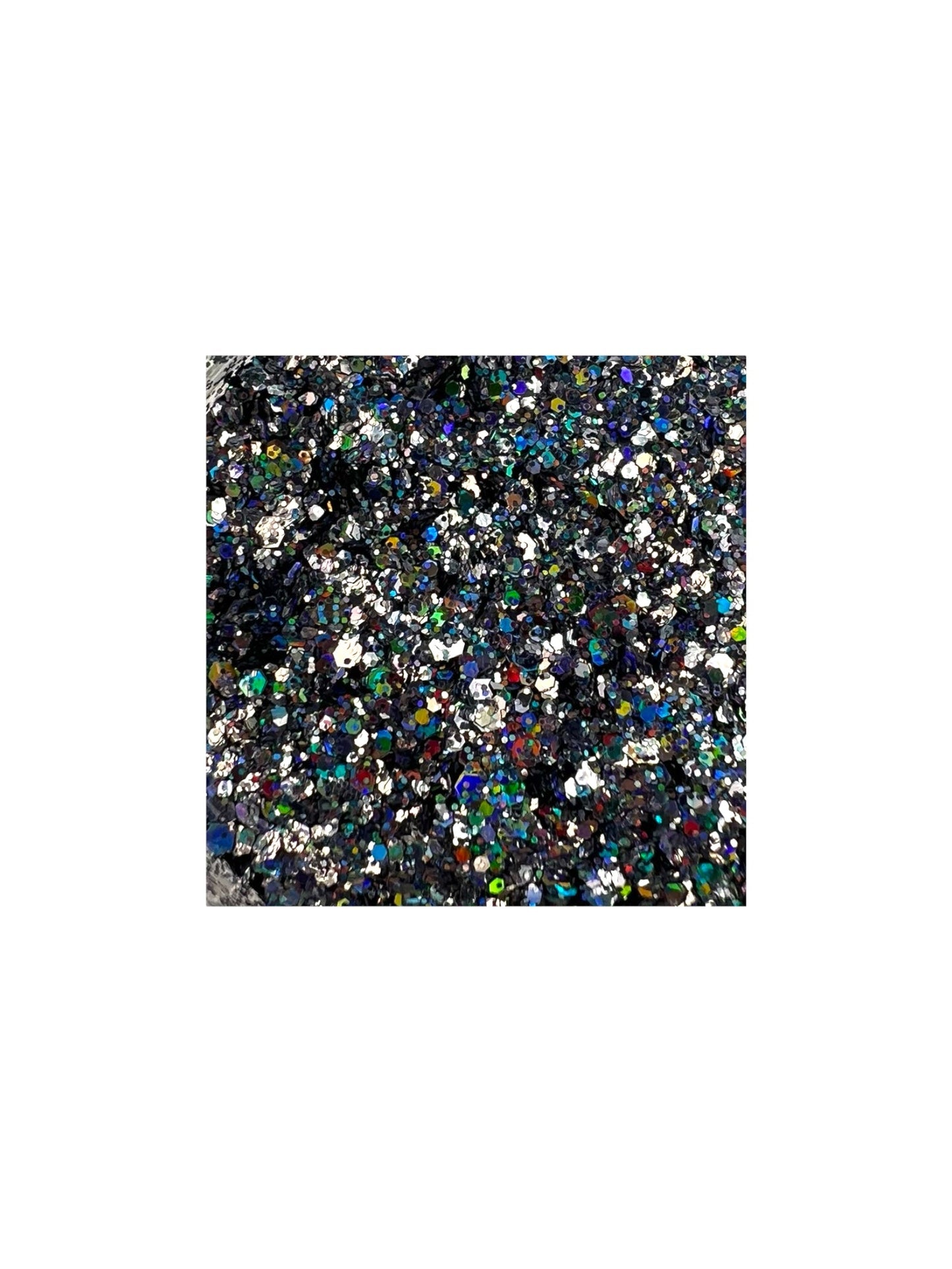 Lesley Holo Mix Dark Silver Sequin Glitter - LB BEAUTY