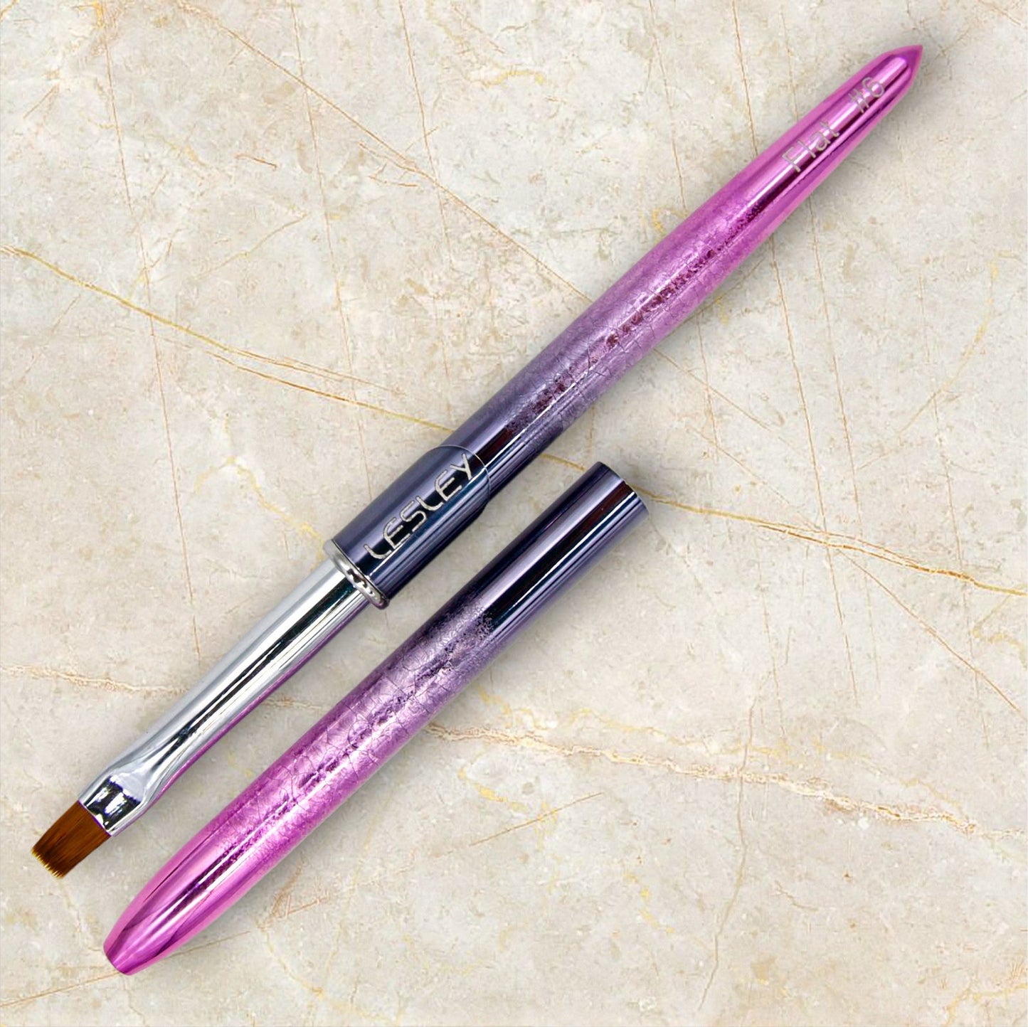 Lesley Nail Brush Flat Shape - LB BEAUTY