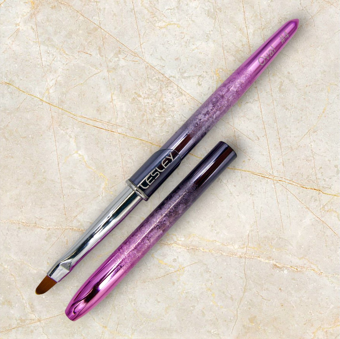 Lesley Nail Brush Oval Shape - LB BEAUTY