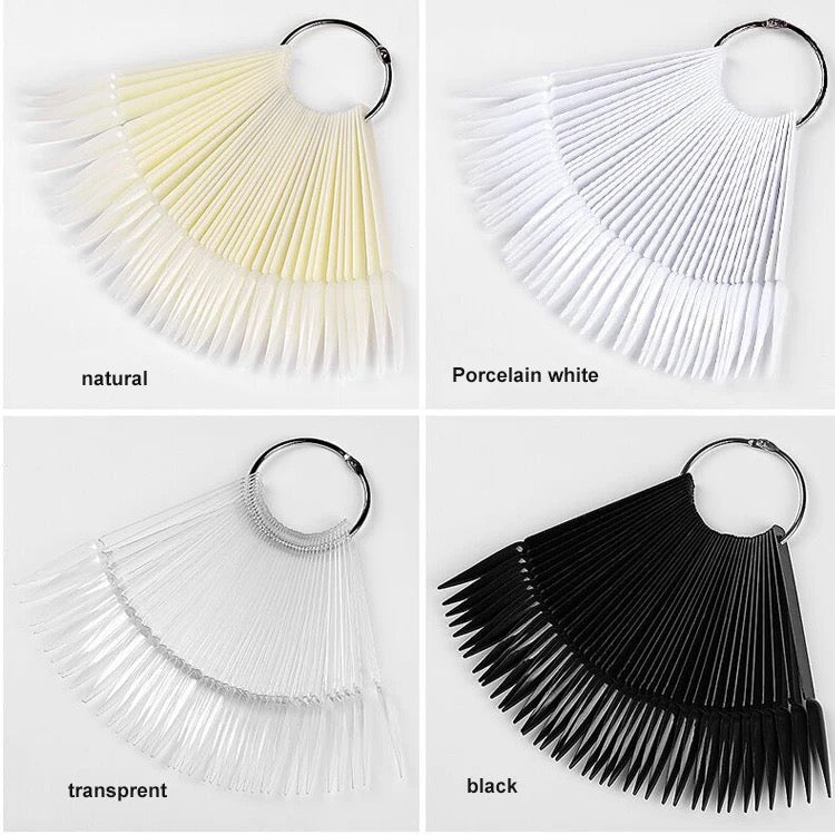 Long Stiletto Tip Display 50pcs - LB BEAUTY