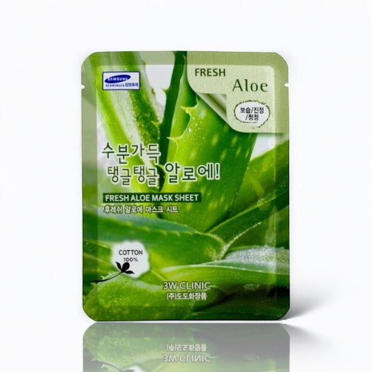 3W Clinic Fresh Aloe Mask Sheet - LB BEAUTY 
