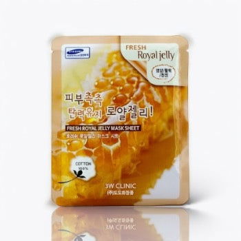 3W Clinic Fresh Royal Jelly Mask Sheet - LB BEAUTY 