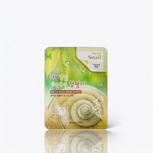 3W Clinic Fresh Snail Mucus Mask Sheet - LB BEAUTY 