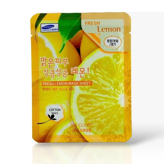 3W Clinic Lemon Mask Sheet - LB BEAUTY 