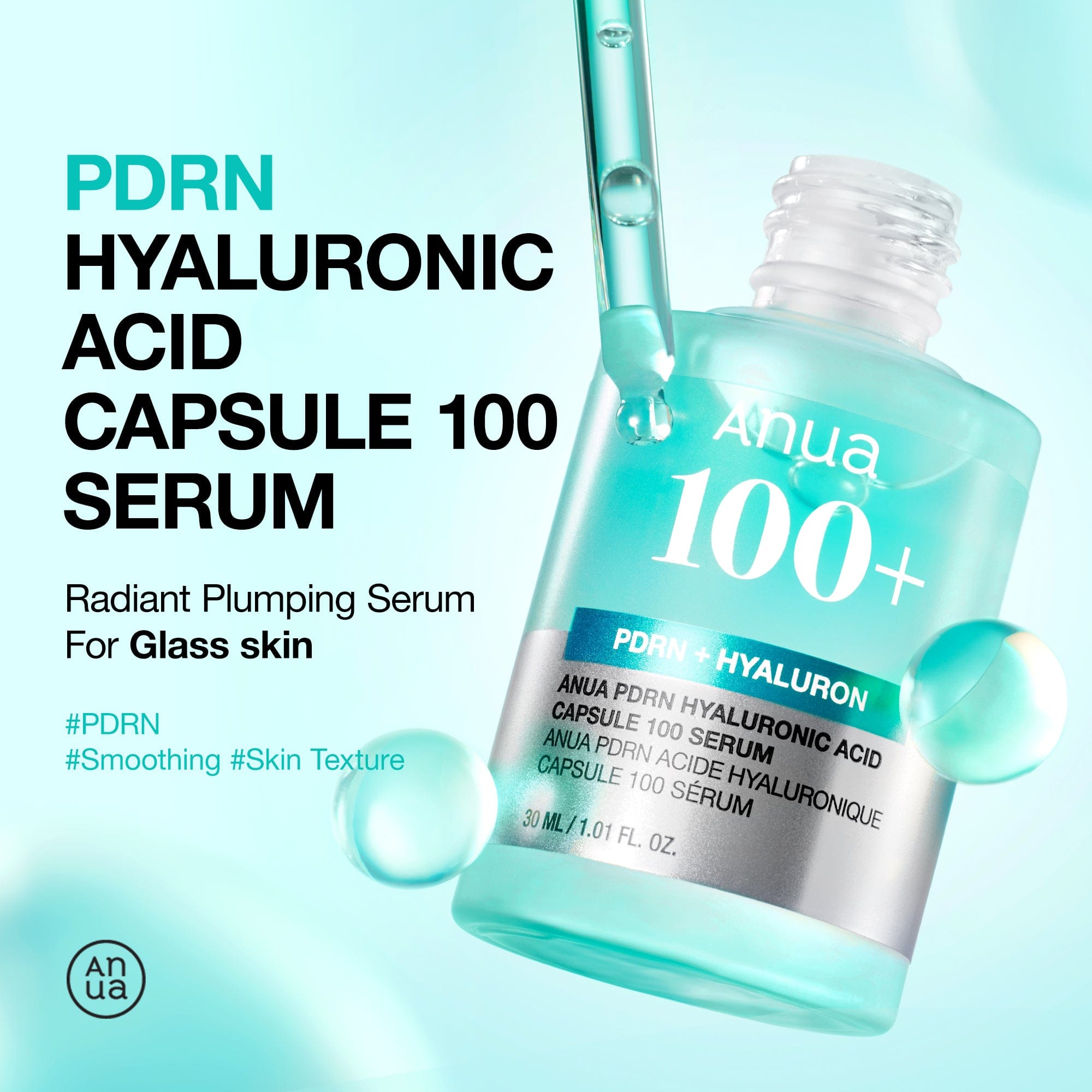 ANUA PDRN Hyaluronic Acid Capsule 100 Serum 30ml