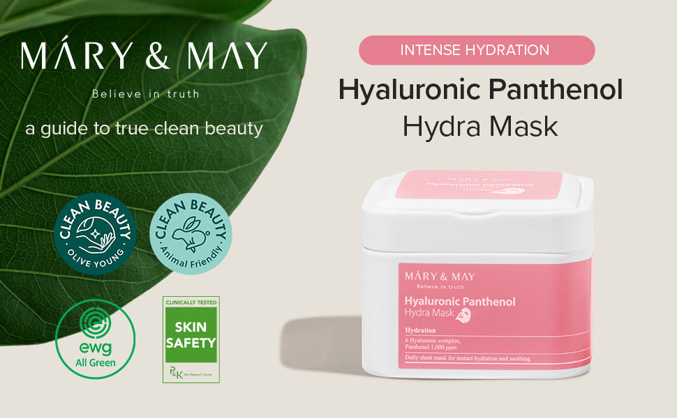 Mary&May Hyaluronic Panthenol Hydra Mask 30stk