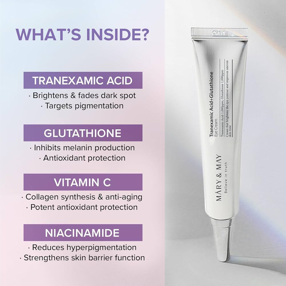 Skincare tube with ingredients listed on a gradient background. Iceland