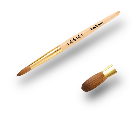 Lesley Kolinsky Acrylic Nail Brush Round Head - LB BEAUTY 