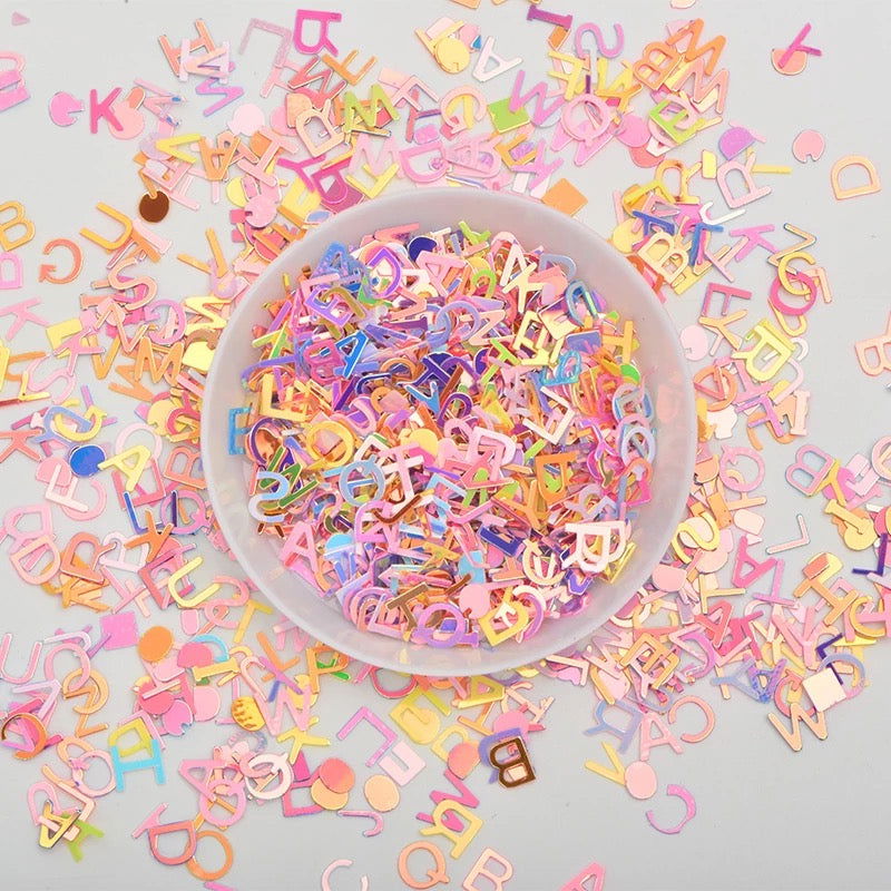 Lesley Nail Art Letter Sequins - LB BEAUTY 