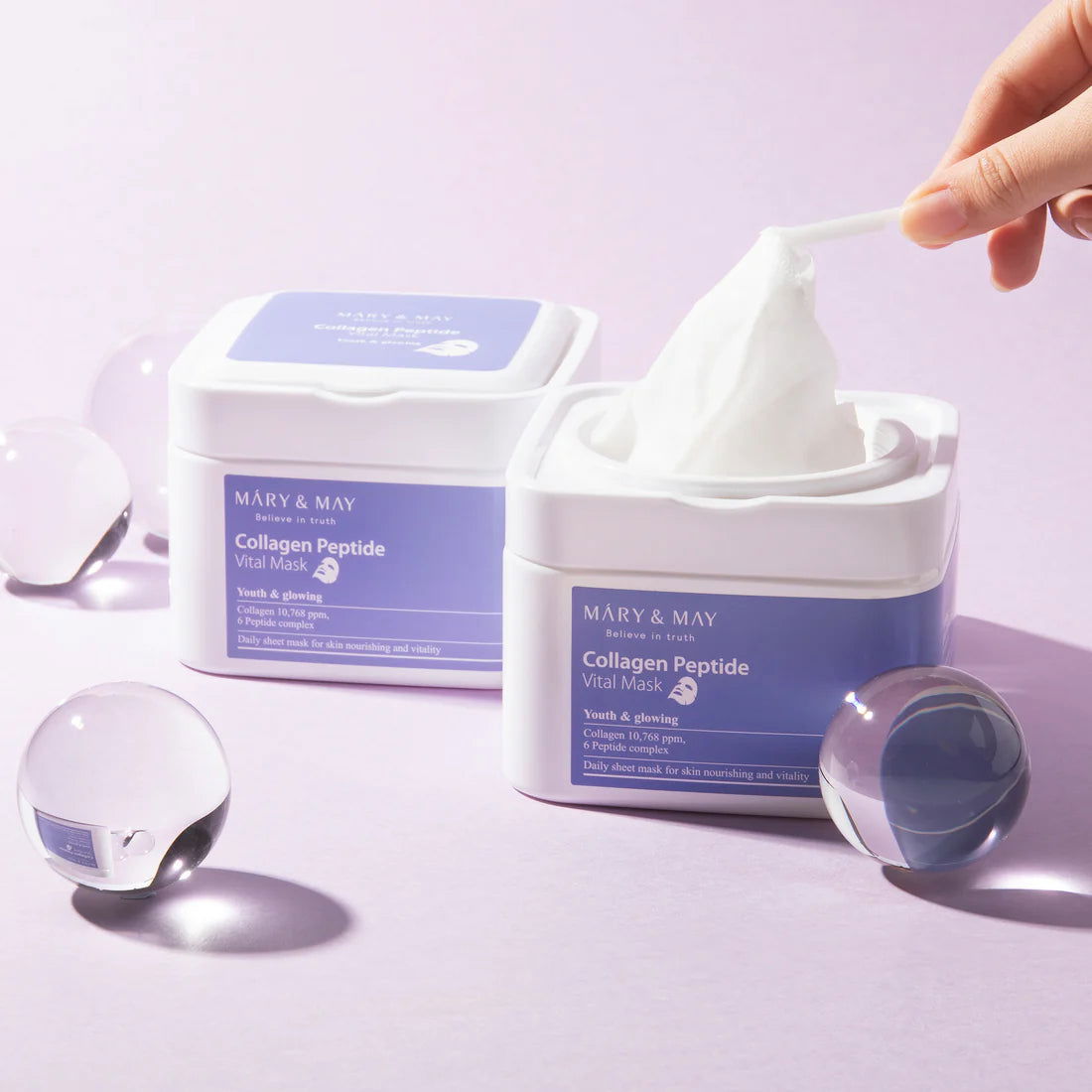 Mary&May Collagen Peptide Vita Mask 30stk - LB BEAUTY 