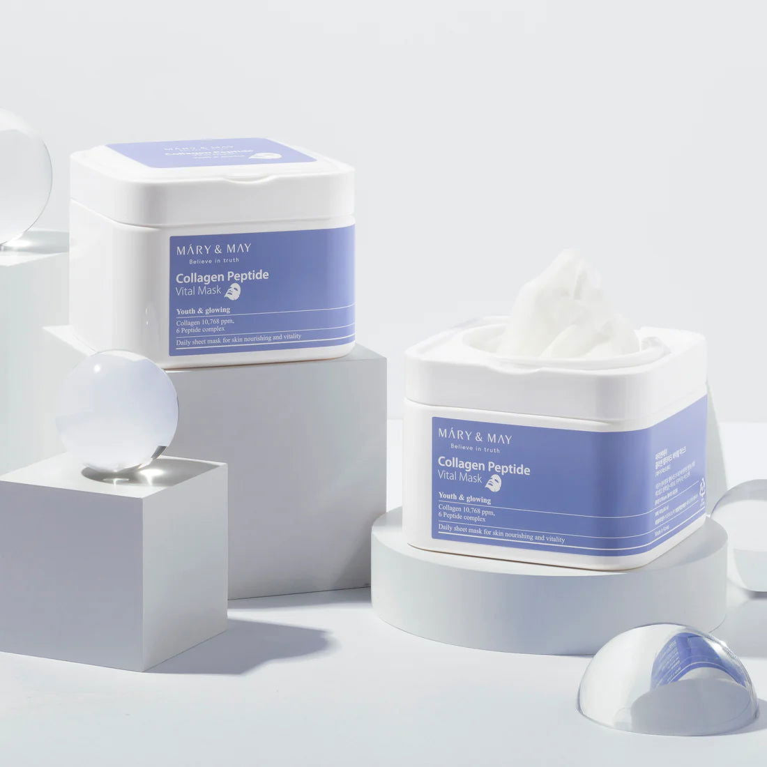 Mary&May Collagen Peptide Vita Mask 30stk - LB BEAUTY 