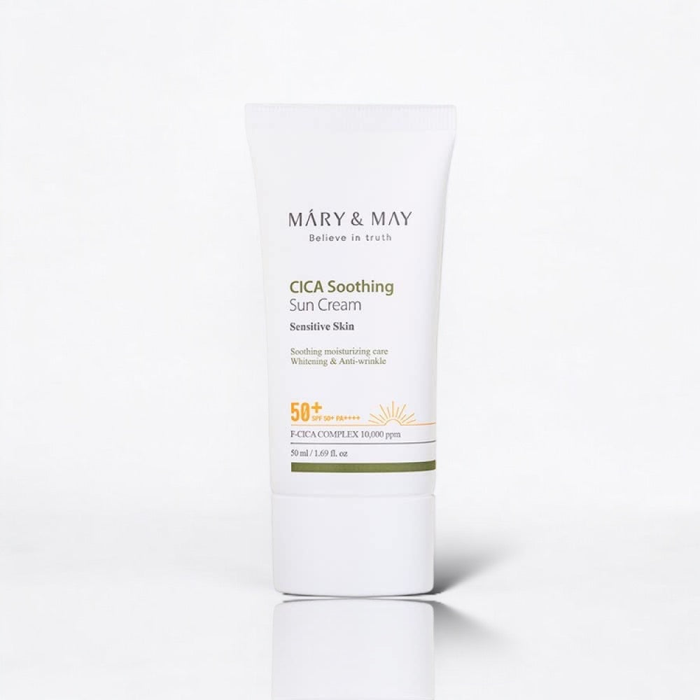 Mary&May Vegan CICA Soothing Sun Cream SPF50+ PA++++ 50ML - LB BEAUTY 