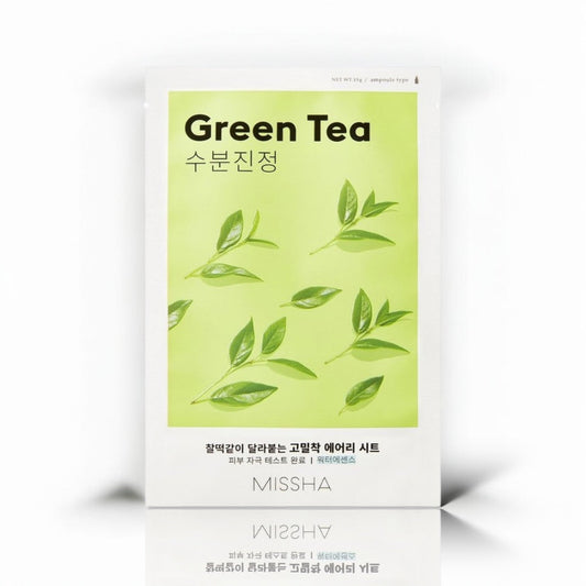 Missha Airy Fit Sheet Mask Green Tea - LB BEAUTY 