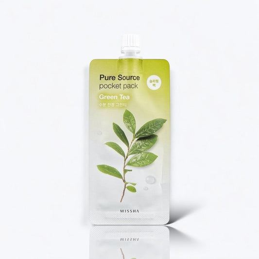 Missha Pure Source Pocket Pack Green Tea 10ml - LB BEAUTY 