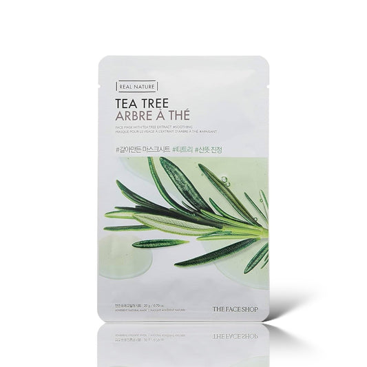 The Face Shop Real Nature Face Mask With Tea Tree Extract - LB BEAUTY 