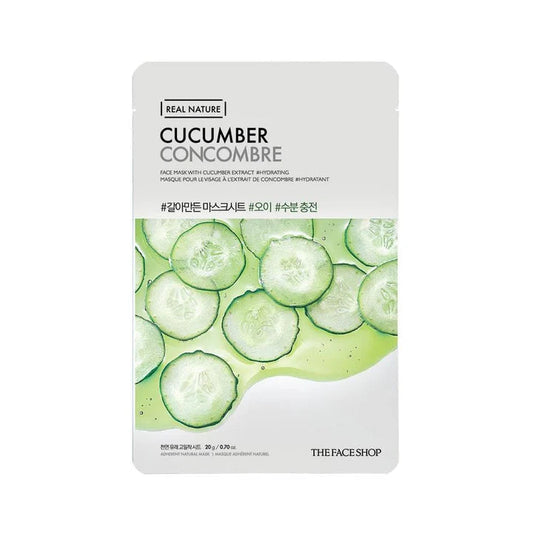 The Face Shop Real Nature Mask Sheet Cucumber Extract - LB BEAUTY 