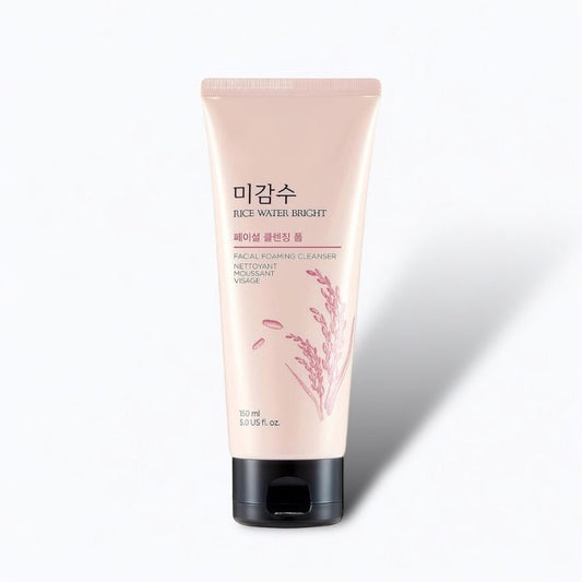 The Face Shop Rice Water Bright Rice Bran Facial Foaming Cleanser 150ml - LB BEAUTY 